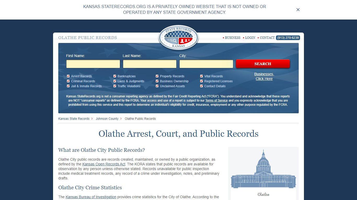 Olathe Arrest and Public Records | Kansas.StateRecords.org